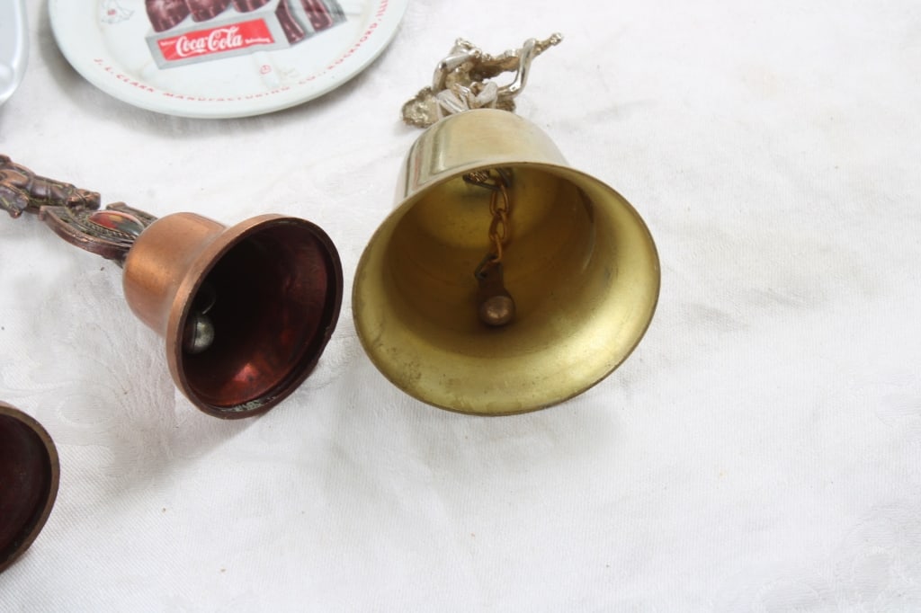 Advertising Metal Ashtrays, Copper & Other Bells - 14