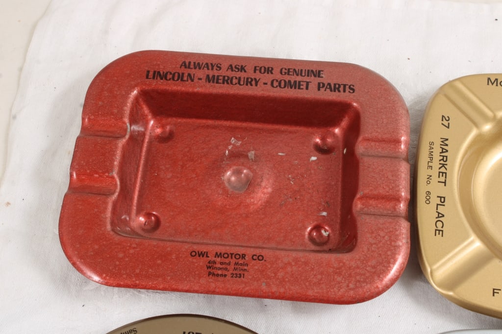 Advertising Metal Ashtrays, Copper & Other Bells - 2
