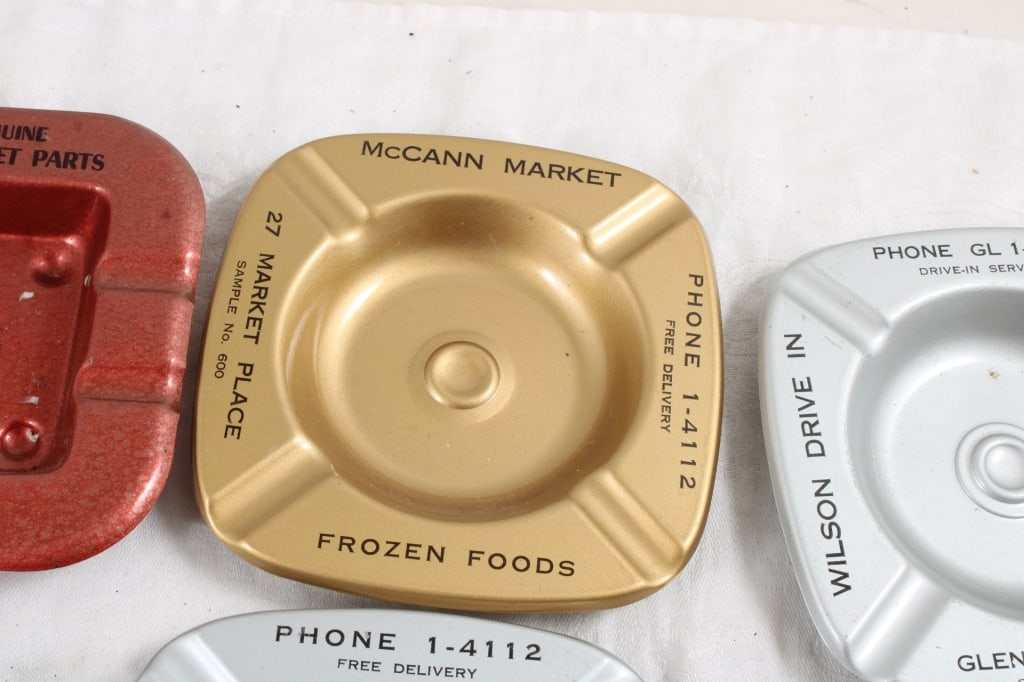 Advertising Metal Ashtrays, Copper & Other Bells - 5