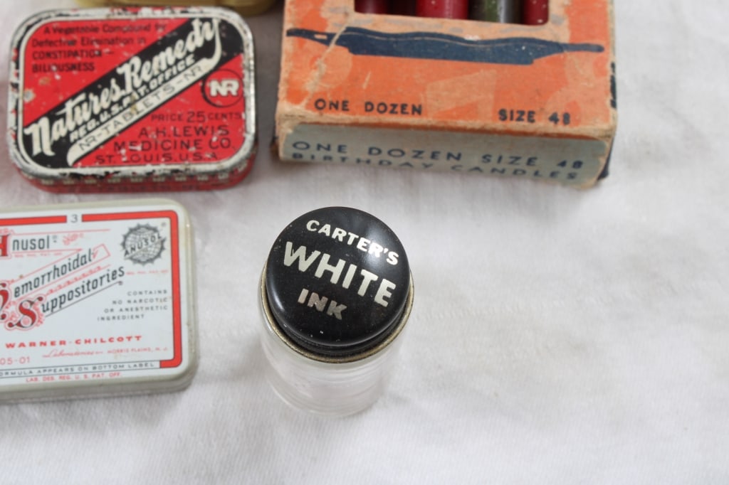 Antique Advertising Tins, Boxes & Paint Set - 14