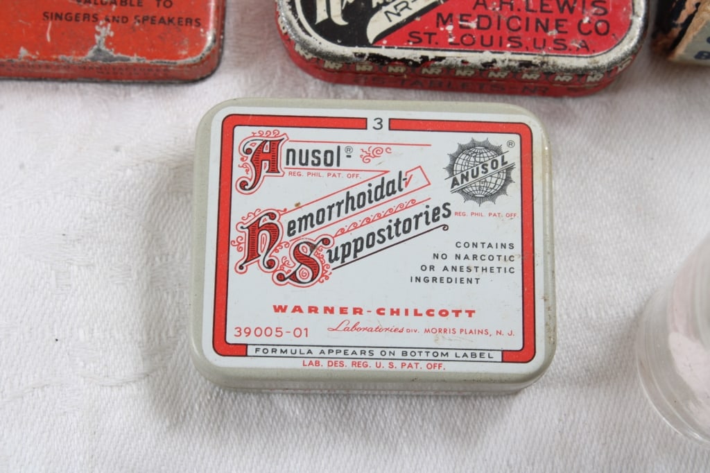 Antique Advertising Tins, Boxes & Paint Set - 9