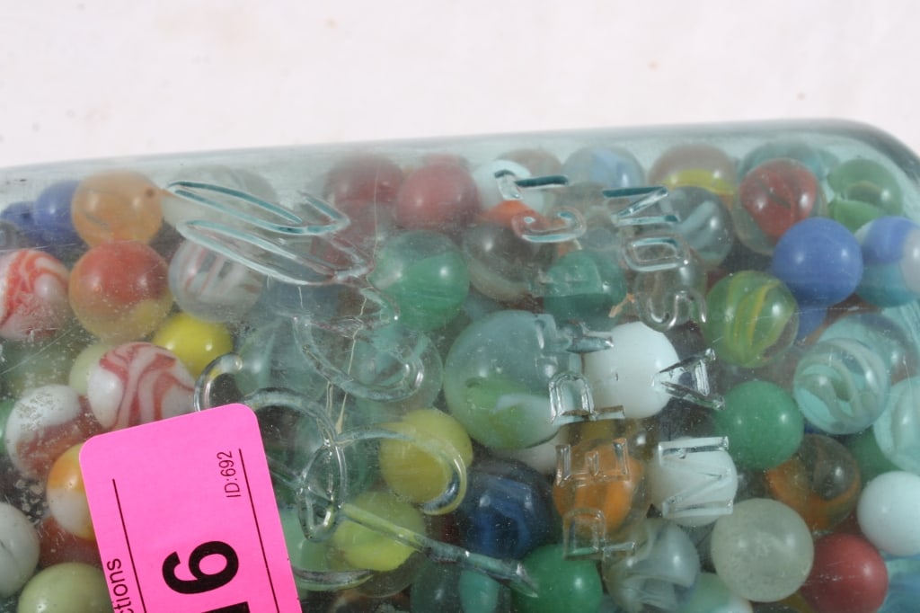 Half Gallon Ball Fruit Jar Full of Marbles - 6