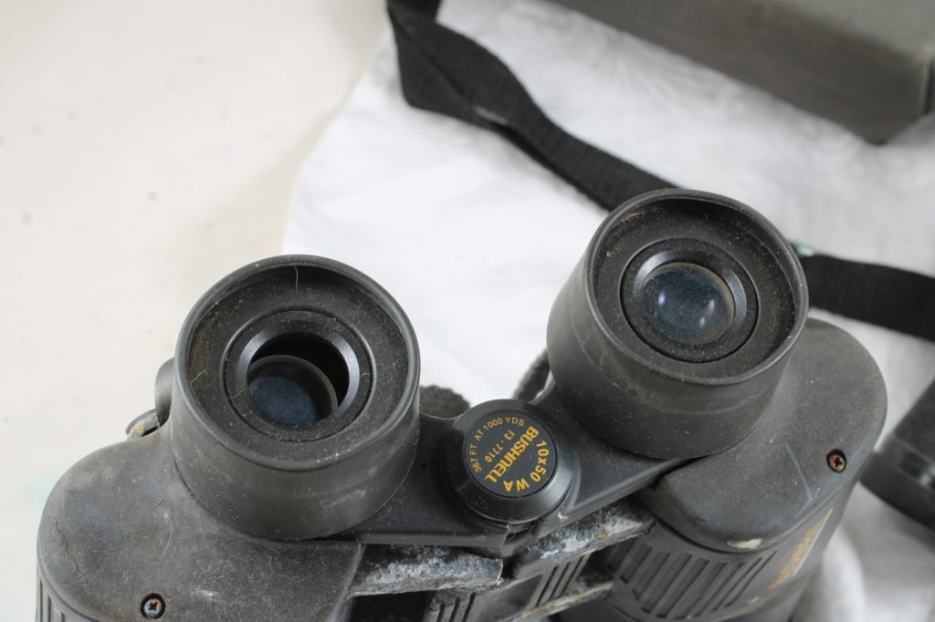 Precision 2 Lb. Postal Scale & 2 Sets Binoculars - 7