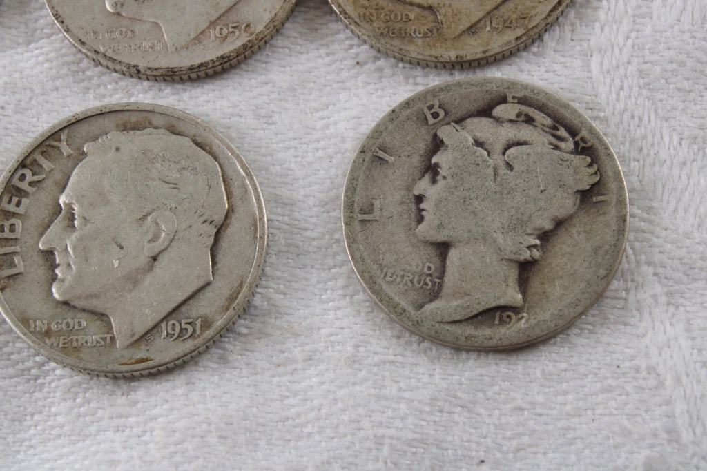 19 Roosevelt Silver Dimes & 1 Mercury Dime - 11