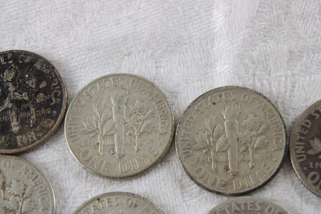 19 Roosevelt Silver Dimes & 1 Mercury Dime - 13