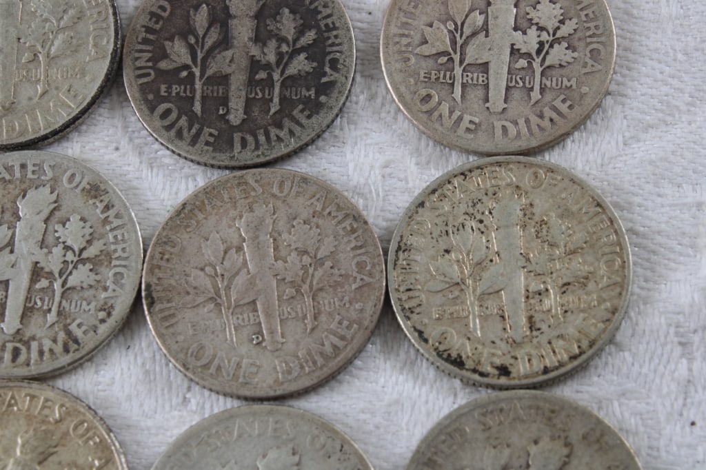 19 Roosevelt Silver Dimes & 1 Mercury Dime - 15