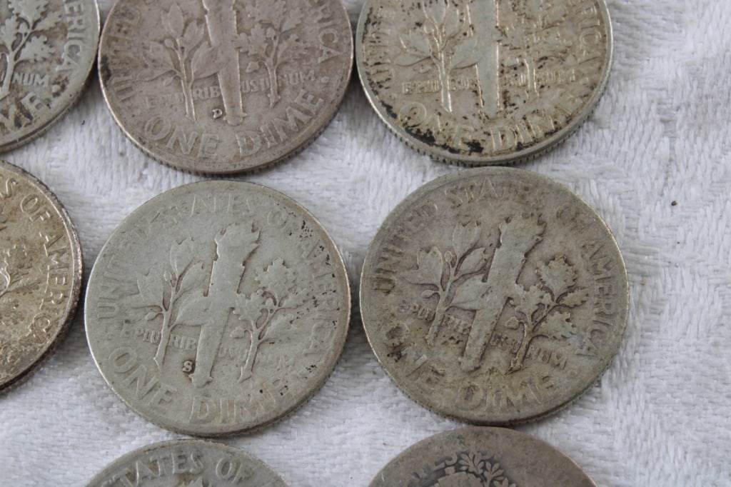 19 Roosevelt Silver Dimes & 1 Mercury Dime - 20