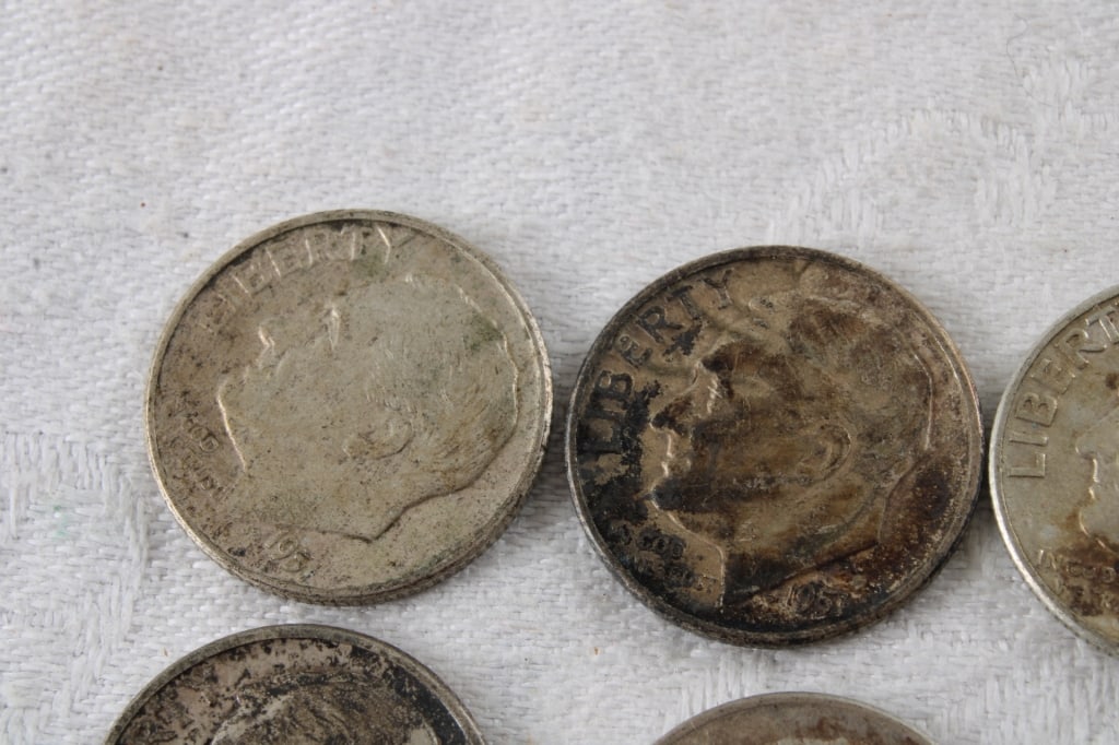 19 Roosevelt Silver Dimes & 1 Mercury Dime - 2
