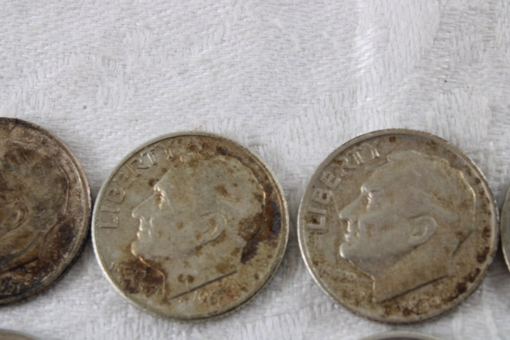 19 Roosevelt Silver Dimes & 1 Mercury Dime - 3