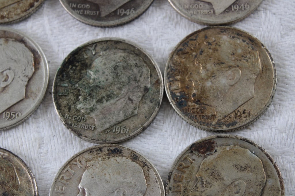 19 Roosevelt Silver Dimes & 1 Mercury Dime - 5