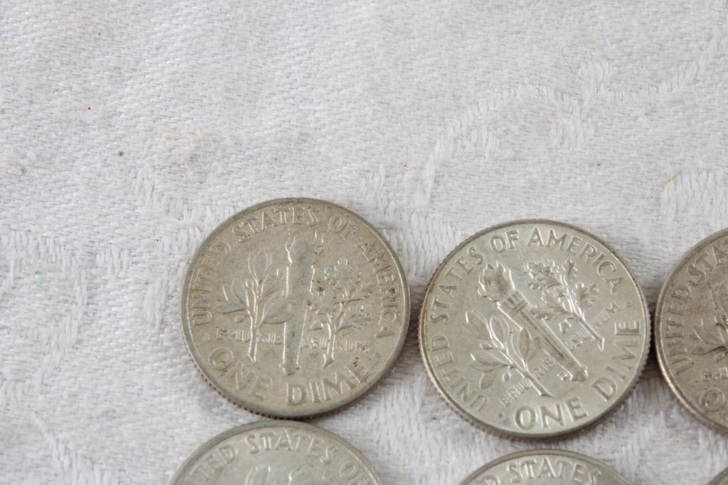 20 Roosevelt Silver Dimes - 12