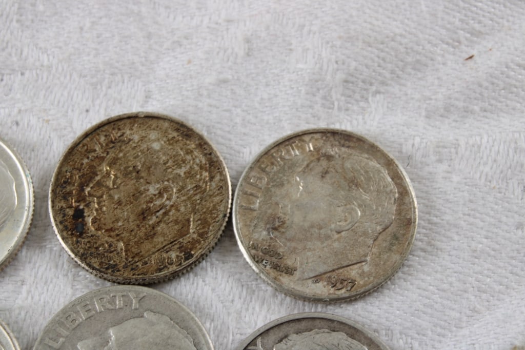 20 Roosevelt Silver Dimes - 4