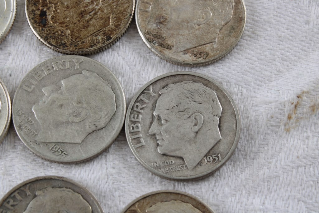 20 Roosevelt Silver Dimes - 5