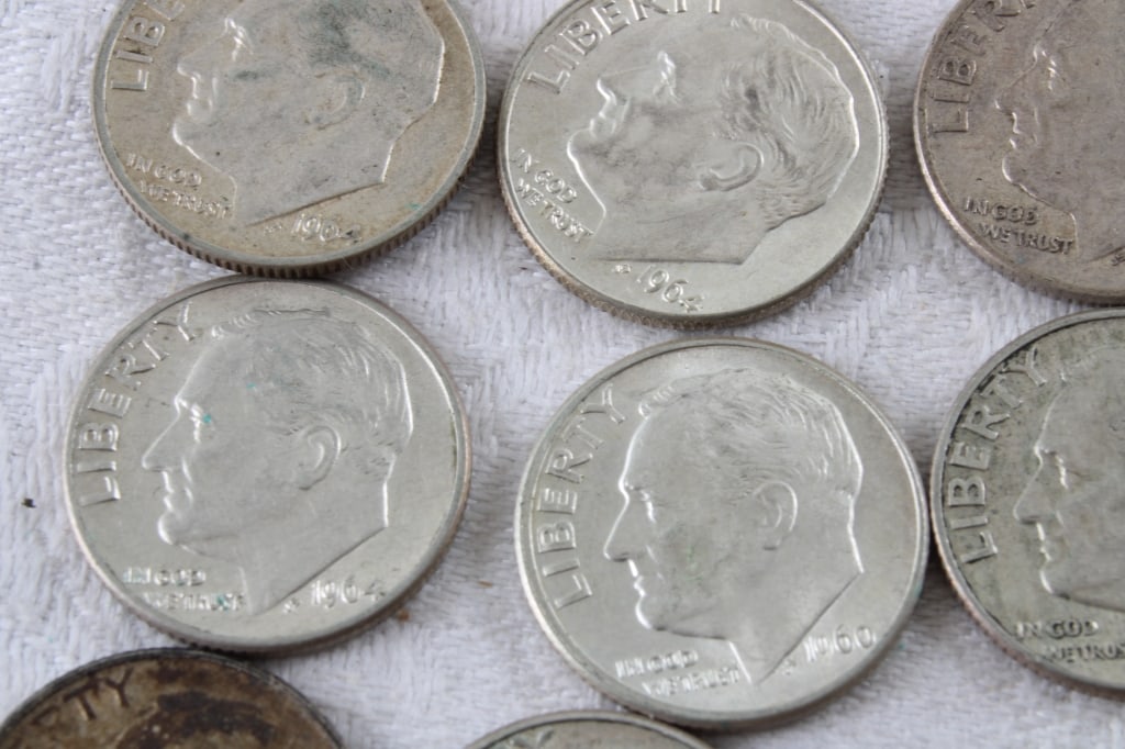 20 Roosevelt Silver Dimes - 7