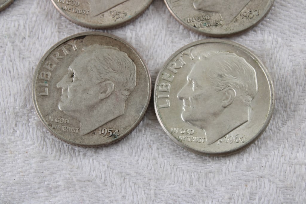 20 Roosevelt Silver Dimes - 11