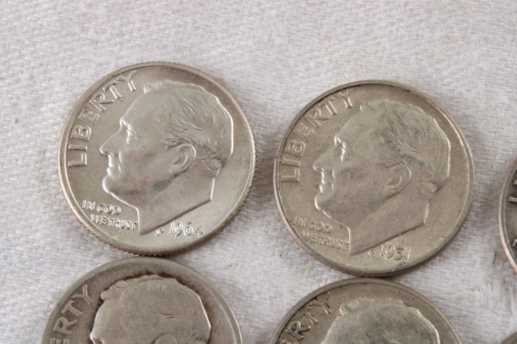 20 Roosevelt Silver Dimes - 2