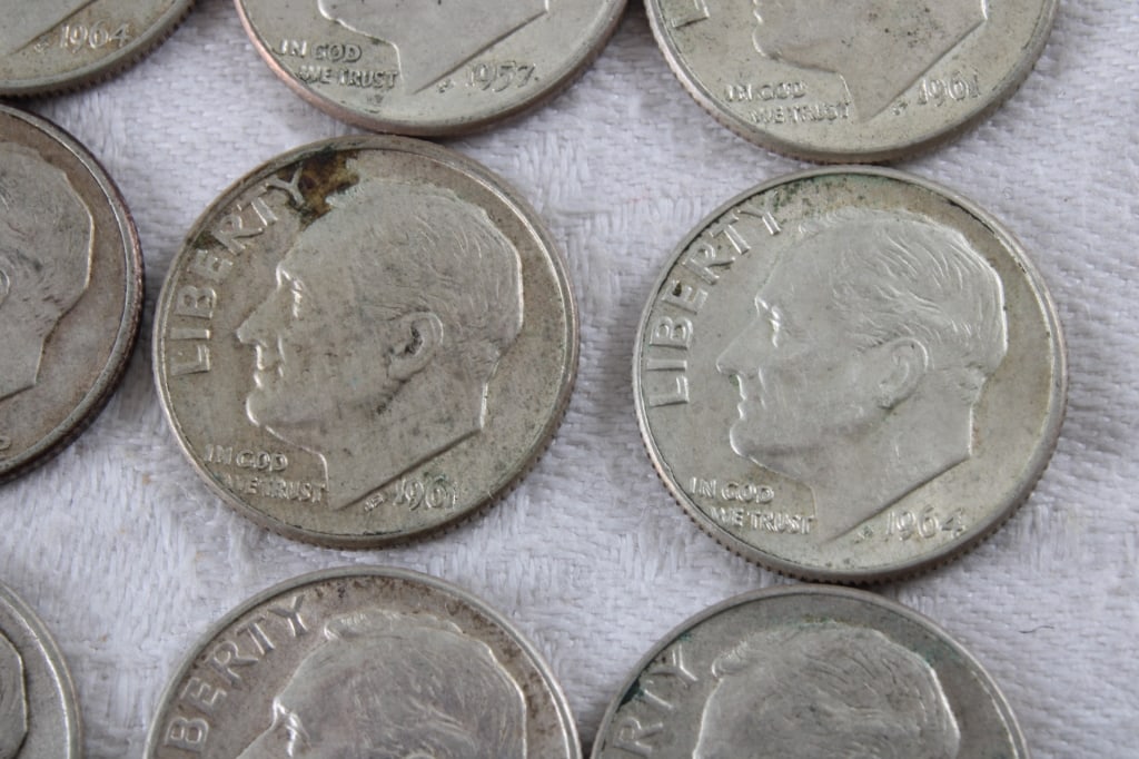 20 Roosevelt Silver Dimes - 5