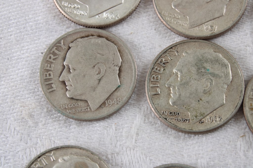 20 Roosevelt Silver Dimes - 7