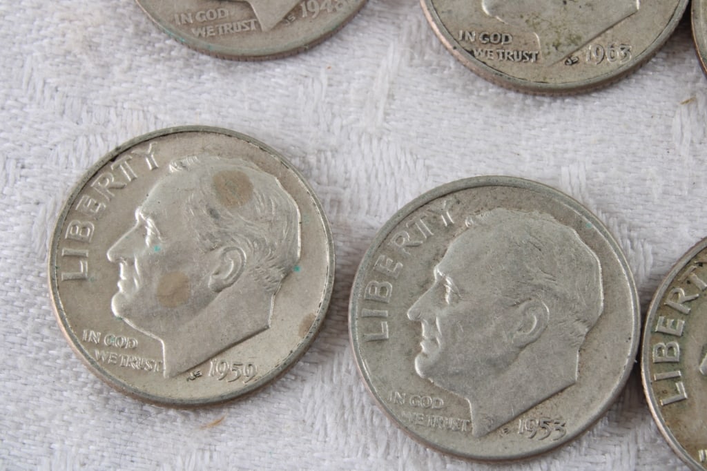 20 Roosevelt Silver Dimes - 8