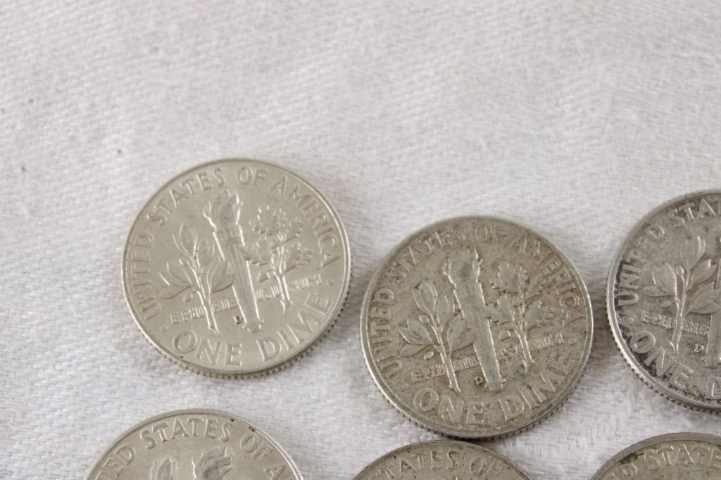 20 Roosevelt Silver Dimes - 12