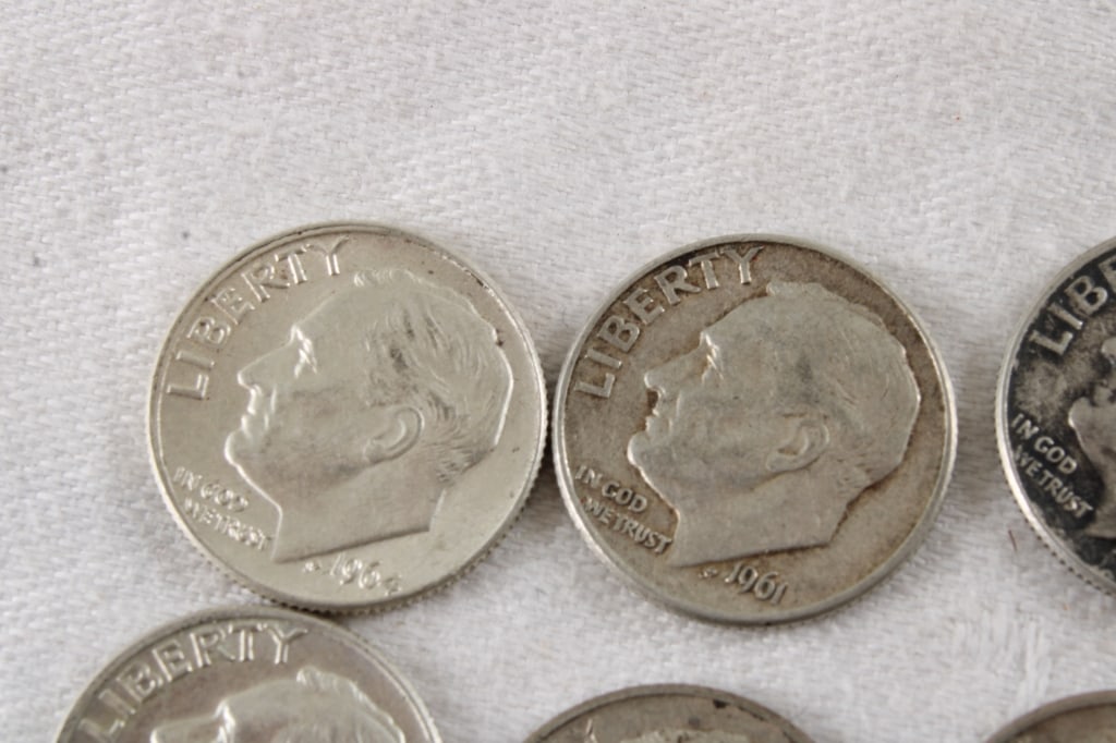 20 Roosevelt Silver Dimes - 2