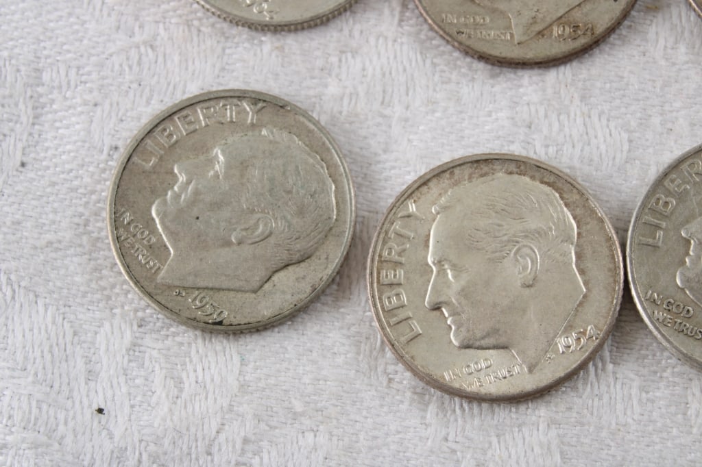 20 Roosevelt Silver Dimes - 4