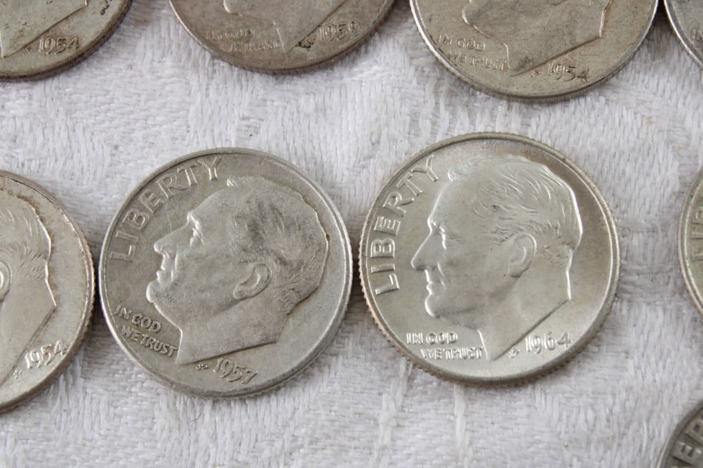 20 Roosevelt Silver Dimes - 5