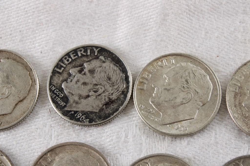 20 Roosevelt Silver Dimes - 7