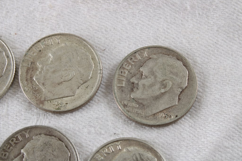 20 Roosevelt Silver Dimes - 8