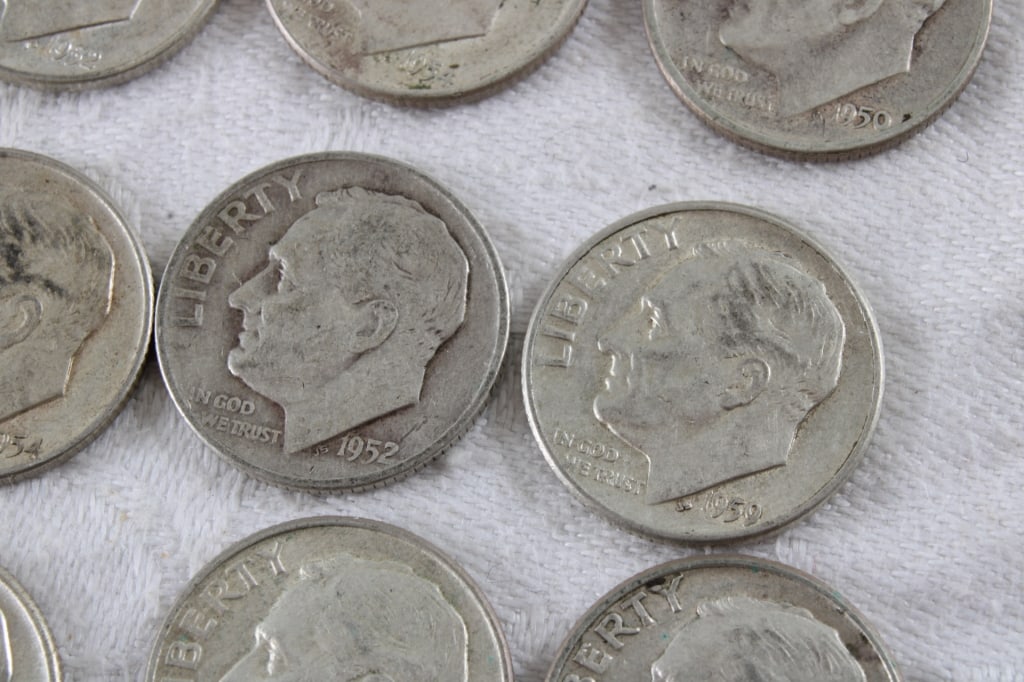 20 Roosevelt Silver Dimes - 9