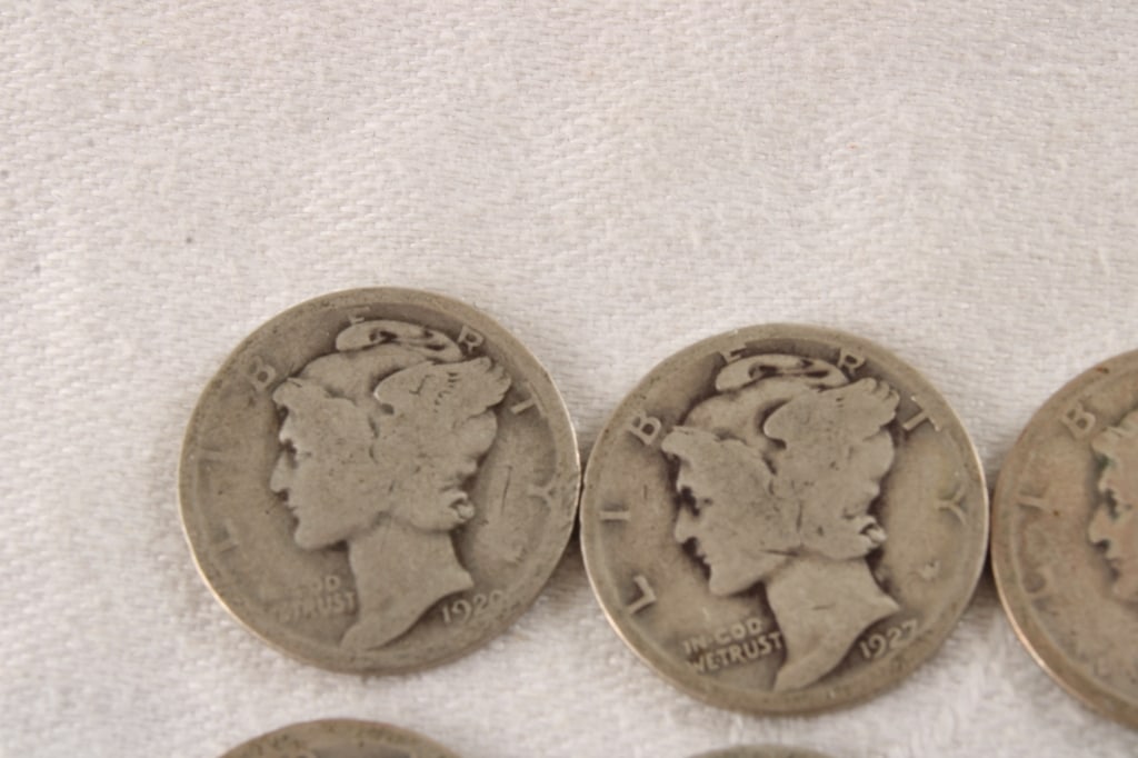 28 Mercury Silver Dimes - 2