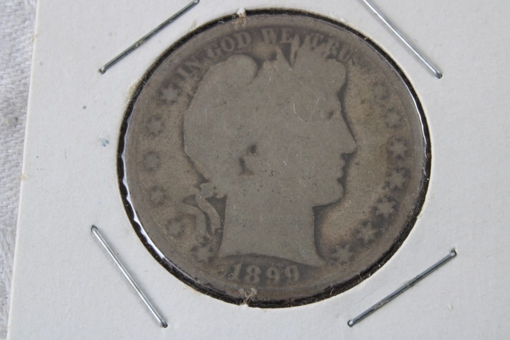 1899 Barber Half, 1942 Half & 1963 Franklin Half - 4