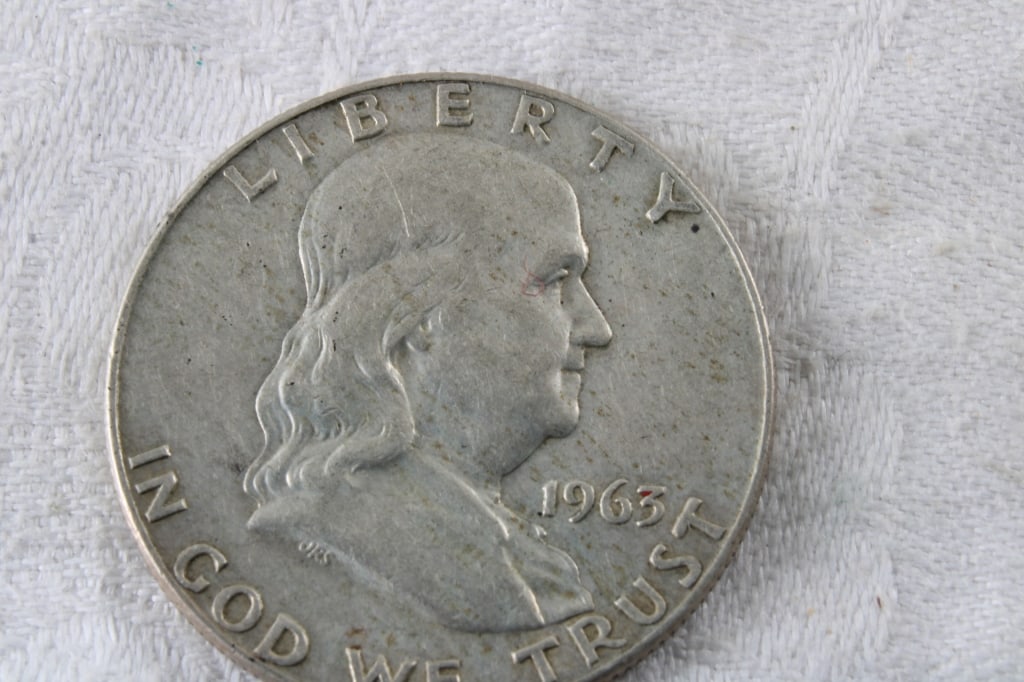 1899 Barber Half, 1942 Half & 1963 Franklin Half - 6