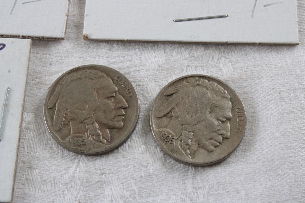 29 Buffalo Nickels & 1866 3 Cent Nickel - 14