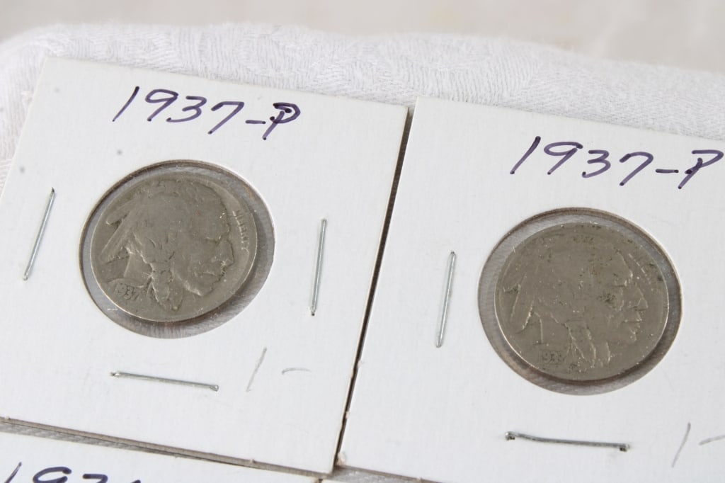 29 Buffalo Nickels & 1866 3 Cent Nickel - 2
