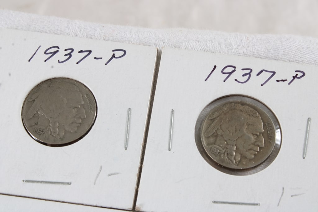 29 Buffalo Nickels & 1866 3 Cent Nickel - 3