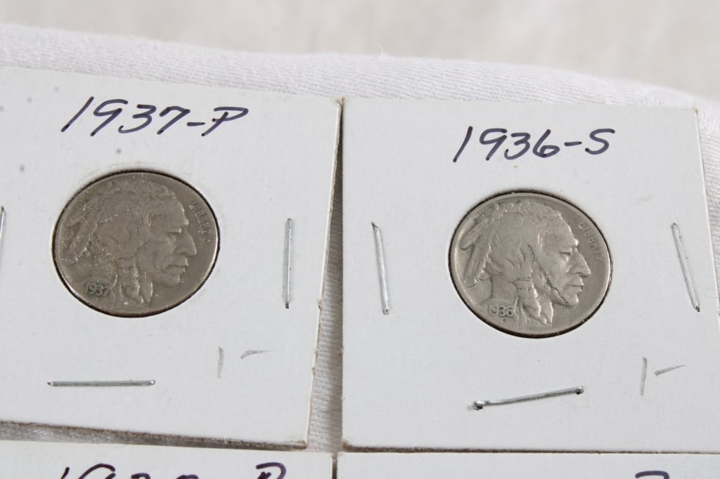 29 Buffalo Nickels & 1866 3 Cent Nickel - 4