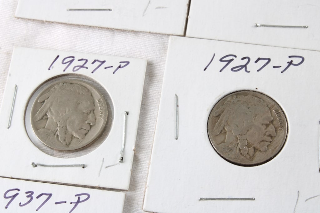 29 Buffalo Nickels & 1866 3 Cent Nickel - 8
