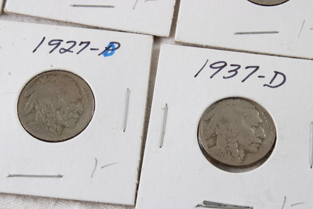 29 Buffalo Nickels & 1866 3 Cent Nickel - 9