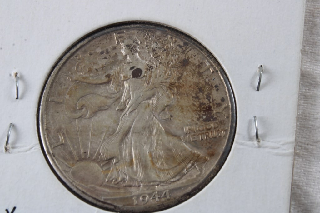 2 1943 Walking Liberty Halves, 1962D Franklin Half - 6