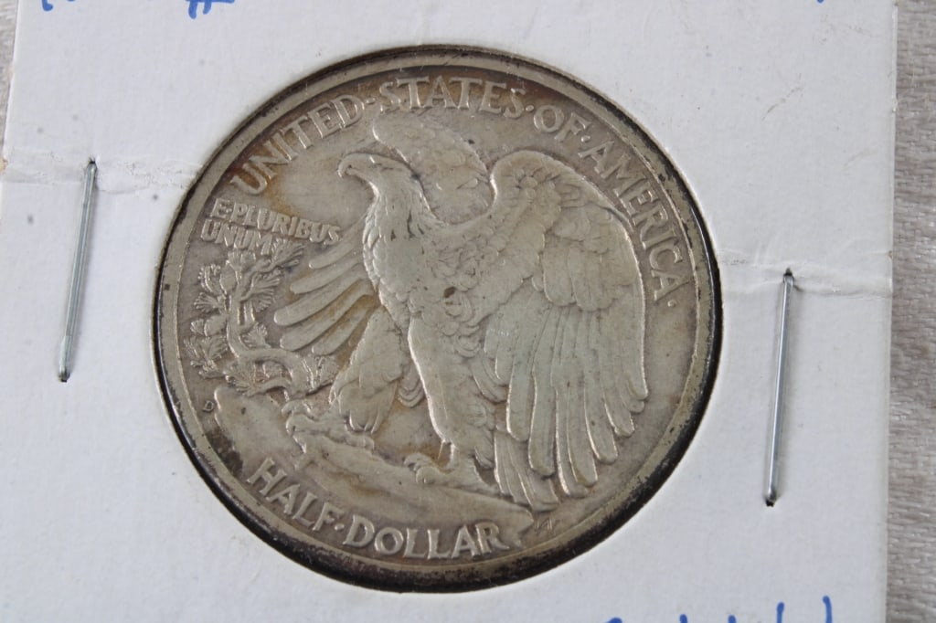 2 1943 Walking Liberty Halves, 1962D Franklin Half - 7