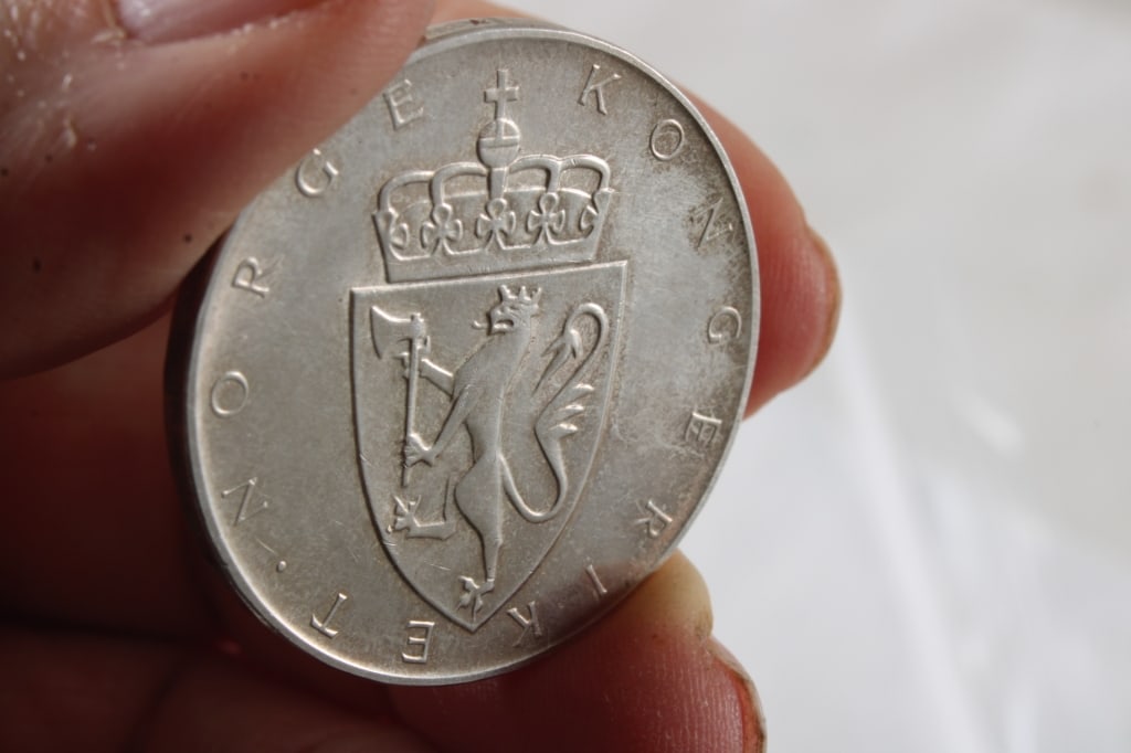 1964 Norway 10 Croner Crown 90% Silver - 2