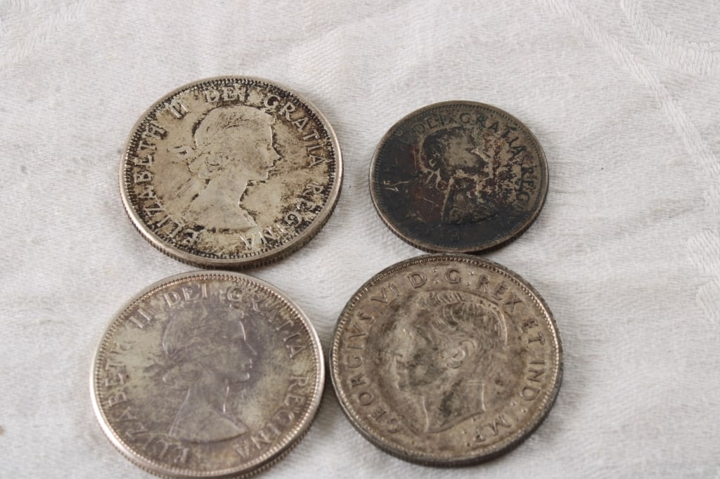4 Foreign 80% Silver Coins (1 of 9)