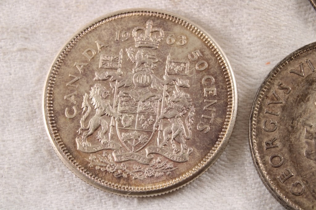 4 Foreign 80% Silver Coins - 5