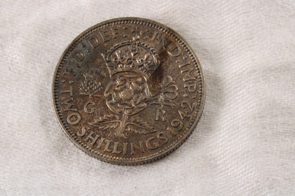 4 Foreign Coins 3 Silver, 1 Copper/Brass - 9