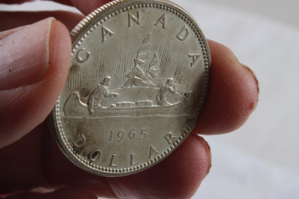 1965 Canadian 80% Silver Dollar - 3