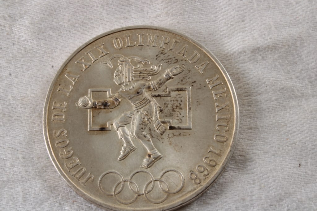 1968 Mexico 25 Pesos 72% Silver Coin - 2