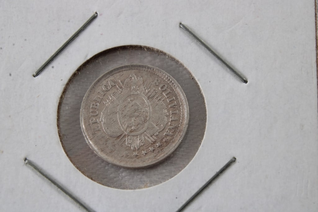 4 90% Silver Bolivia Coins - 4