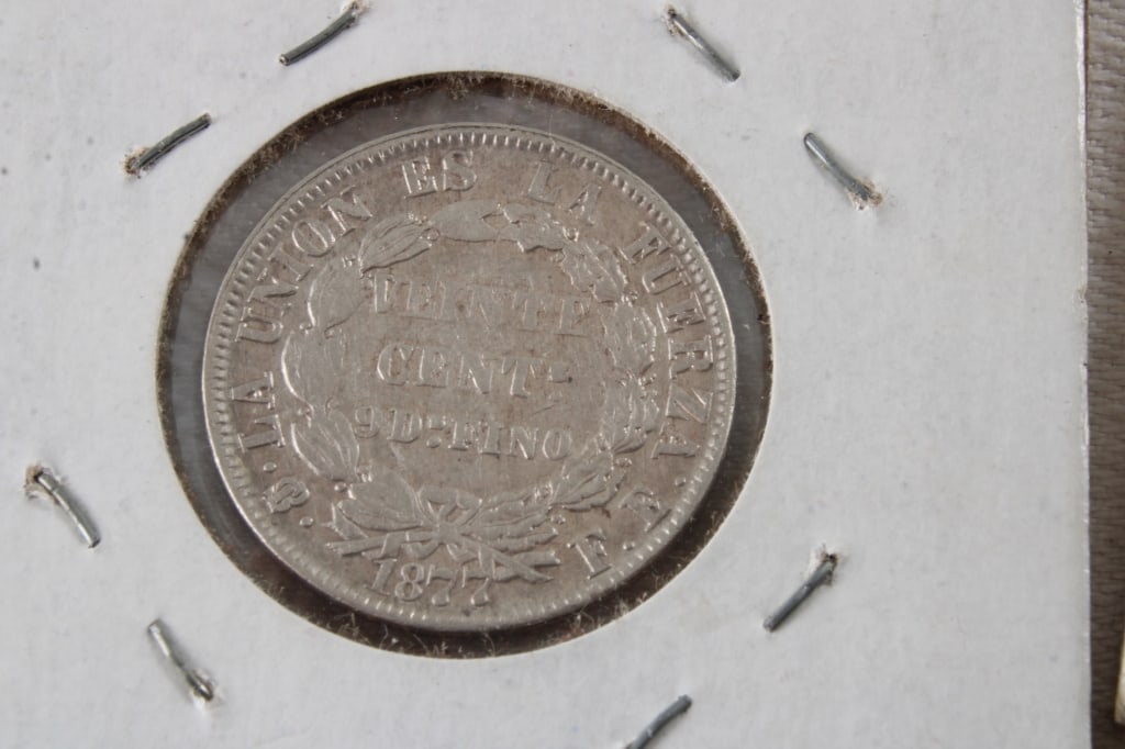 4 90% Silver Bolivia Coins - 7