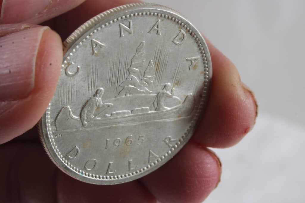 1965 Canadian Silver Dollar 80% Silver - 3